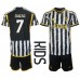 Billige Juventus Federico Chiesa #7 Børnetøj Hjemmebanetrøje til baby 2023-24 Kortærmet (+ korte bukser)
